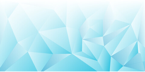 Obraz premium Abstract Light Blue Geometric Pattern with Polygonal Shapes and Gradient Effects. suit for banner, web, presentation, poster
