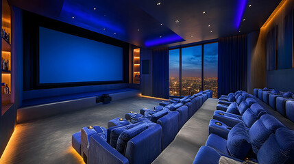 Naklejka premium Luxurious home theater (30)