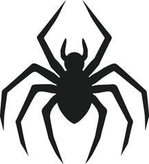 Halloween Spider with Jagged Legs and Menacing Look