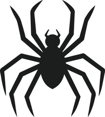 Stylized Arachnid Silhouette for Horror Designs