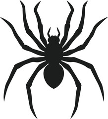 Scary Halloween Spider Graphic Isolated on White