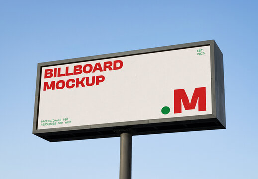 Sky Outdoor Billboard Mockup