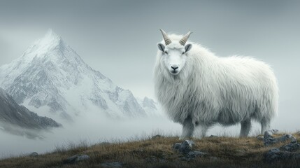 Fototapeta premium Happy Golden Retriever Dog Wearing a Blue Device by a Lake