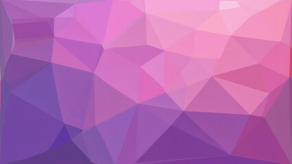 Obraz premium Abstract purple pink geometric low polygon background. The image features a variety of shades and hues of pink and purple in a polygonal design. 