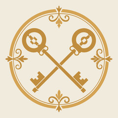 vintage gold ornament