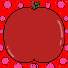 red apple background