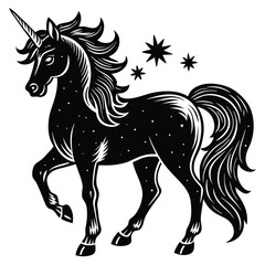 unicorn vector sihouette