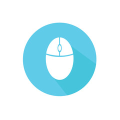 stylized icon of a computer mouse