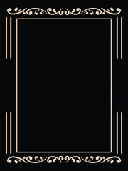 Classic Ornamental Frame Line Art Deco