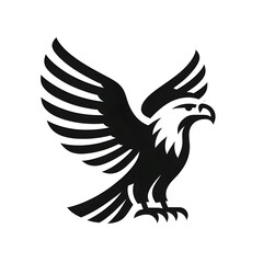Obraz premium 흰 배경, 독수리, 픽토그램 아트, jpeg (white background, eagle, pictogram art, jpeg)