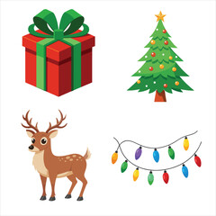 christmas and new year elements