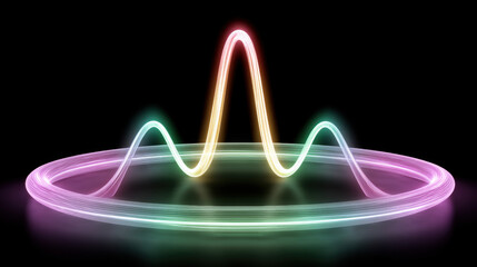 Quantum Mechanic, Depiction of standing wave patterns in particles illustrated in a visually striking manner.