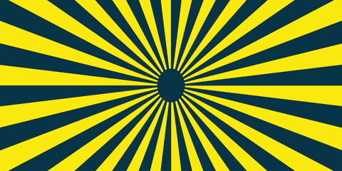Abstract background with rays. Sun ray vector  radial sunrise or sunset light retro design Geometric  colorful and yellow paper cartoon, poster wallpaper.energy sunlight glowing sunburst design.