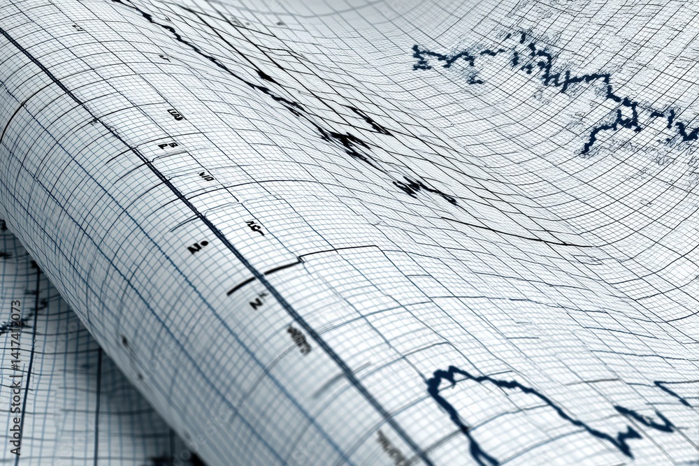 Poster analyzing market trends with graph charts business office data visualization analytical environment 