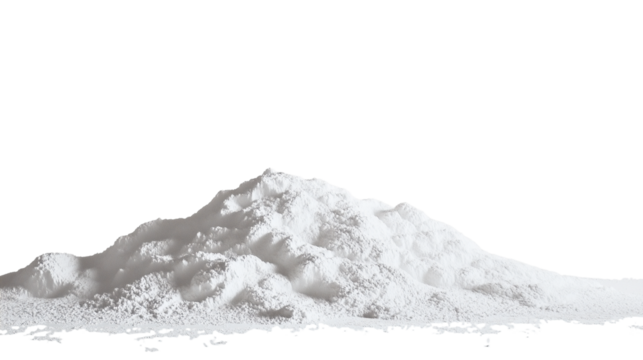 White processed industrial flour used in the food industry, made from coarse wheat remnants.