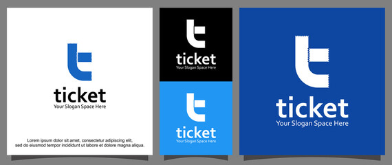 Letter t and ticket stub