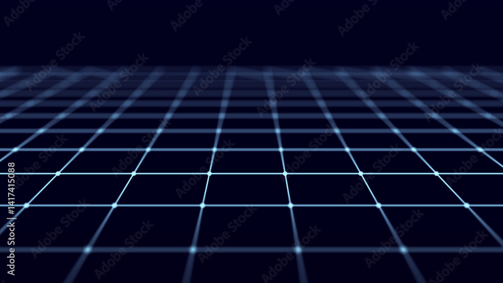 Poster technological background made of dots and lines. large amount of data. 3d rendering.