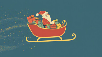 Obraz premium Minimalist Christmas，christmas, decoration, christmas tree,holiday, xmas,winter, decorations, celebration, presents,gift, Santa Claus，ornaments，new year，december，seasonal，gift