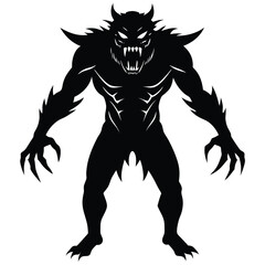 Aggressive Creature Line Illustration