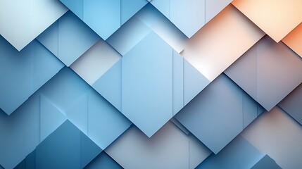 Obraz premium abstract geometric background with blue and orange colors