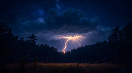 Stormy Night in the Forest