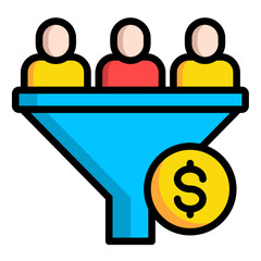 Lead Generation  Icon Element For Design	