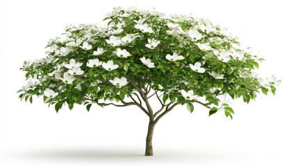 Obraz premium Flowering tree, lush, springtime