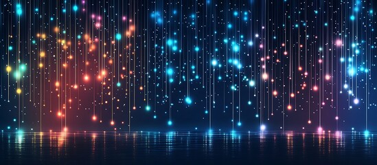 Obraz premium Digital Rain of Light