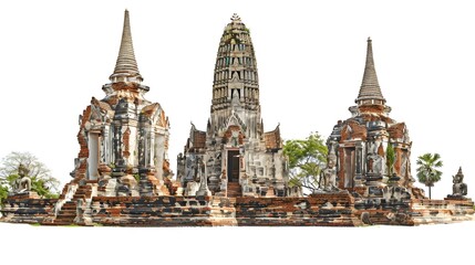 Obraz premium Wat Chaiwatthanaram: Iconic Temple in Ayutthaya for Historical Architecture Photography