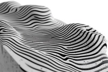 Abstract Monochrome Topography: Curving Lines and Subtle Texture.