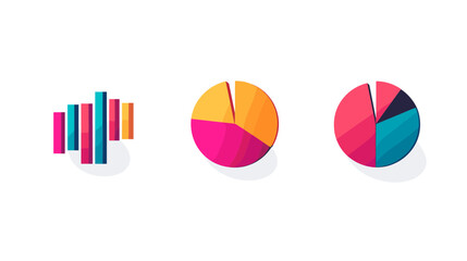 Colorful Data Charts and Graphs Infographic