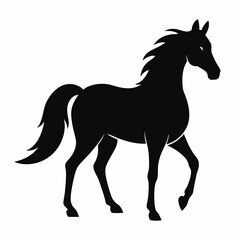 Elegant Horse Silhouette Design