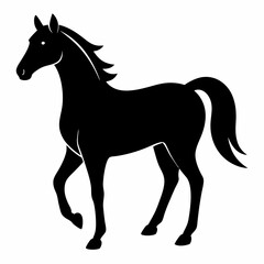 Elegant Horse Silhouette Design