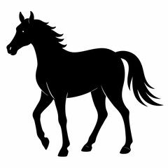Elegant Horse Silhouette Design
