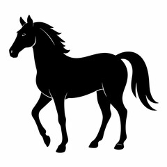 Elegant Horse Silhouette Design