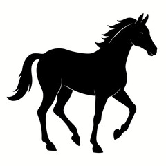 Elegant Horse Silhouette Design