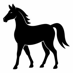 Elegant Horse Silhouette Design