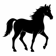 Elegant Horse Silhouette Design