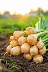 ginger root in the agriculture field