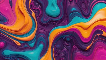 Obraz premium Melting Wax Fluid Abstract