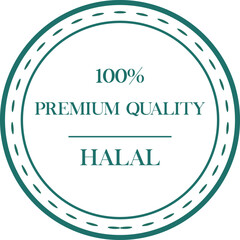 Premium quality halal emblem 