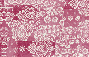 Ethnic Motifs Ikat floral paisley embroidery floral. ikat Saree Sarong oriental pattern traditional.Ikat embroidery style abstract embroidery design for texture,fabric,clothing,wrapping,decoration