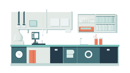 Fototapeta premium modern kitchen interior with kitchen