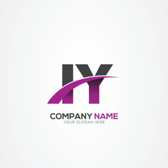 IY or YI Letter Logo Design with a Creative Cut Creative logo design