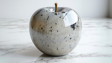 Sleek apple design accent piece luxury high resolution photo