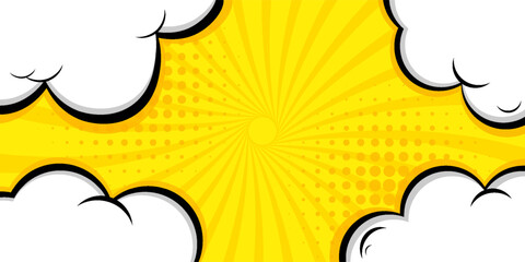 Comic Style Background Vector Design