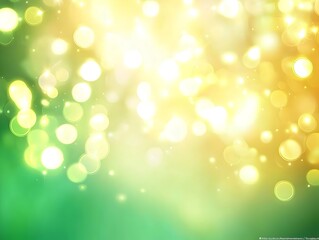 Obraz premium Photo of Green and Yellow Bokeh Light Background