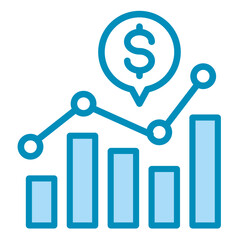 Market Analysis  Icon Element For Design	