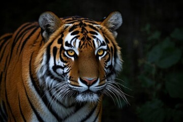 Naklejka premium there is a tiger that is looking at the camera