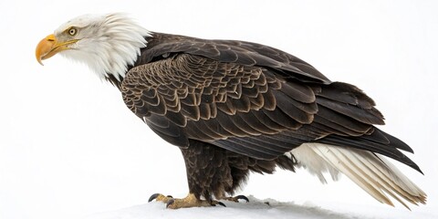 Fototapeta premium Majestic Bald Eagle in Profile A Stunning Wildlife Photograph